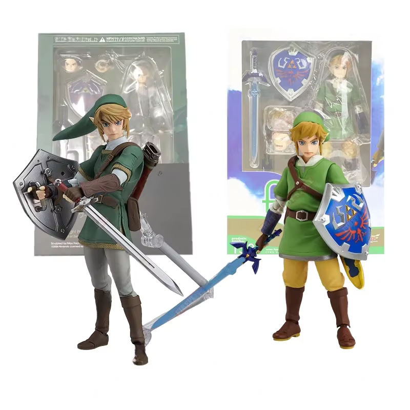 Figma Link Zelda Actionfigur aus Kunststoff, mehrfarbiges Anime Modell für Sammler - Bild 6