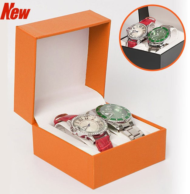 CAOWTAN Uhrenbox, 2 Slots, PU, Herren - Bild 1