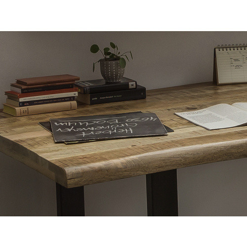 SIT Esstisch TABLES & CO aus Mango-Holz und Metall in Schwarz und Braun, H: 76 cm, T: 90 cm - Bild 2