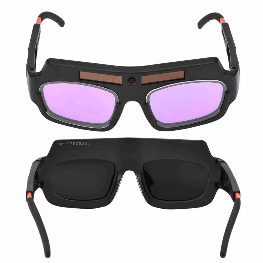 YOUTHINK Solar Schweißbrille mit Automatik-Abblendfunktion für Argon-Lichtbogenschweißen in Schwarz und Weiß mit getönten Gläsern - Bild 3