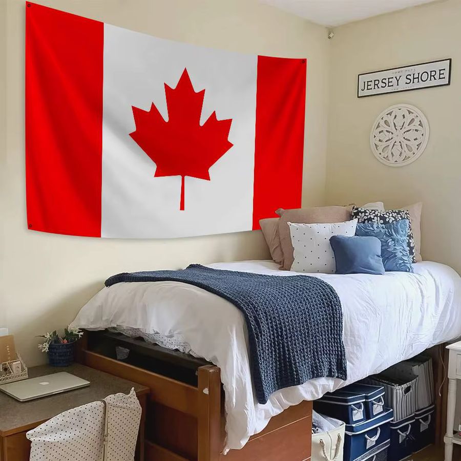 Kanada-Flagge als Banner aus rotem Polyester für die Outdoor-Dekoration und Raumästhetik - Bild 2