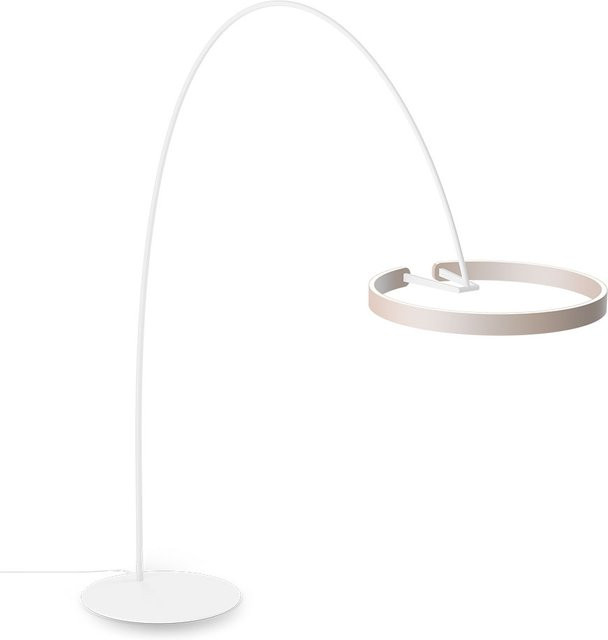 Occhio Mito Largo LED-Bogenleuchte in Weiß Matt und Gold Matt mit dimmbarer x-tra warm LED (2200K - 3500K) - Bild 1