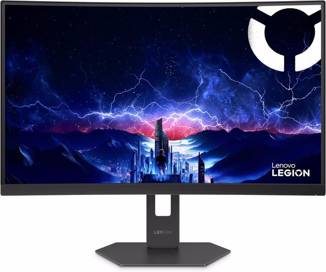 Lenovo Legion 27Q-2c Curved Gaming Monitor, 27 Zoll, Schwarz, QHD, 240 Hz, 0,5 ms, VA-Panel, DisplayHDR 400, HDMI, DisplayPort - Bild 1