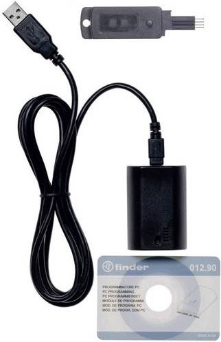 Finder Programmierset für Zeitschaltuhr 012.90 passend für Modell 12.71 Tray in Schwarz - Bild 1