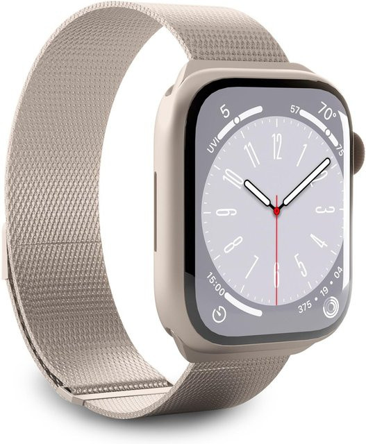 PURO Uhrenarmband Milanese, Gold, Unisex, Apple Watch 42–44–45–49mm - Bild 1