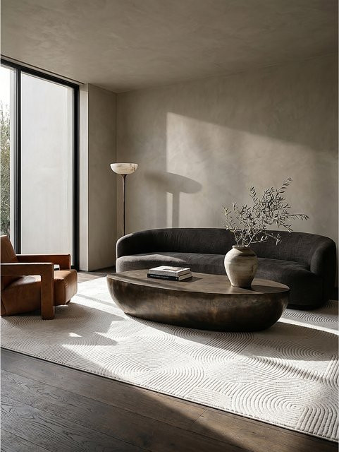 Kadima Design Teppich Kurzflor Weiß Wave B: 200 cm, T: 280 cm - Bild 1