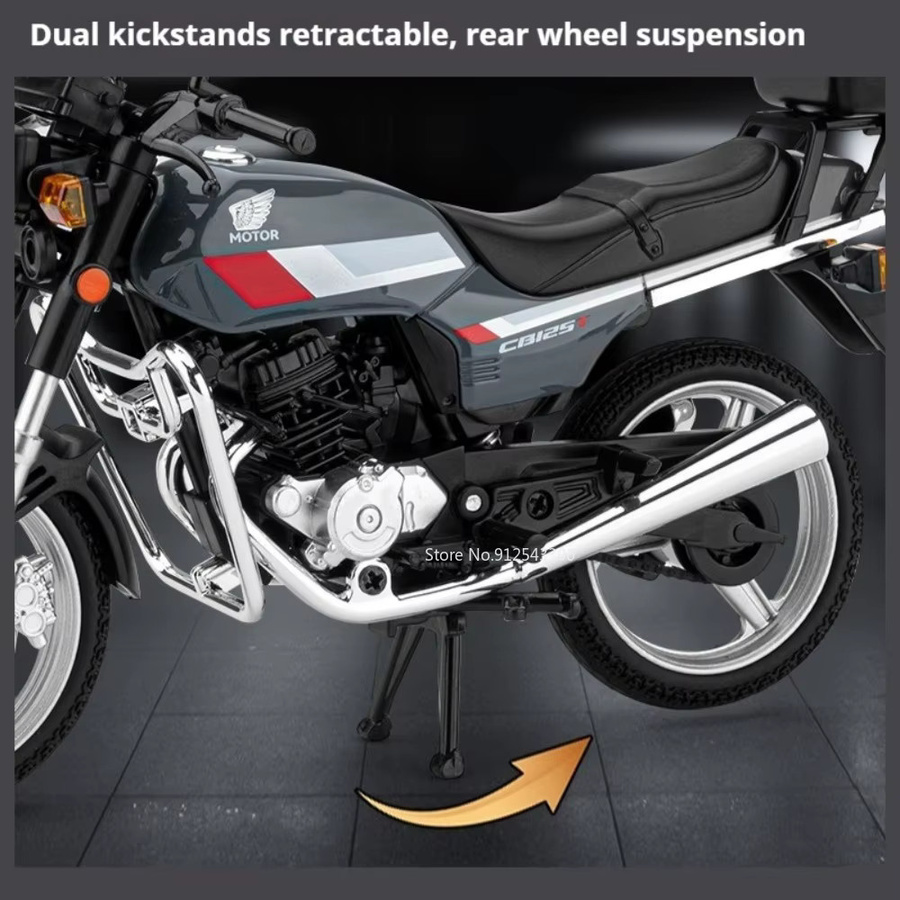 RMZ city CB125T CBR1000 Automodell-Spielzeug, 1:12 Maßstab, Metall, Grau - Bild 2