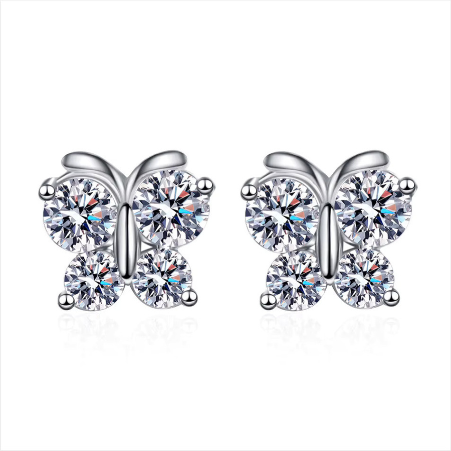 SAY Ohrringe, 925 Silber, Schmetterling, Zirkonia, Damen - Bild 3