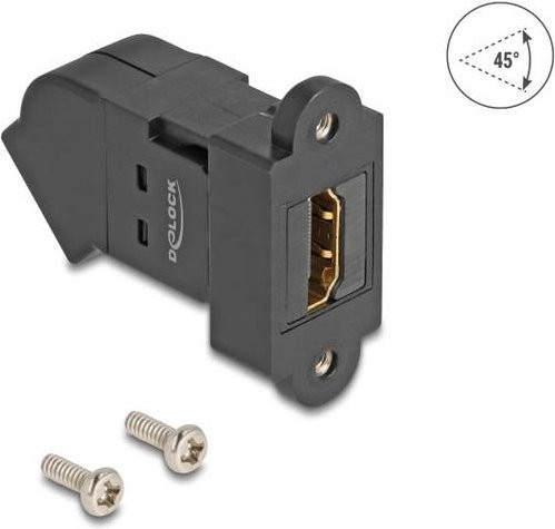 Delock 67156 HDMI-Einbaumodul Keystone in Schwarz - Bild 1