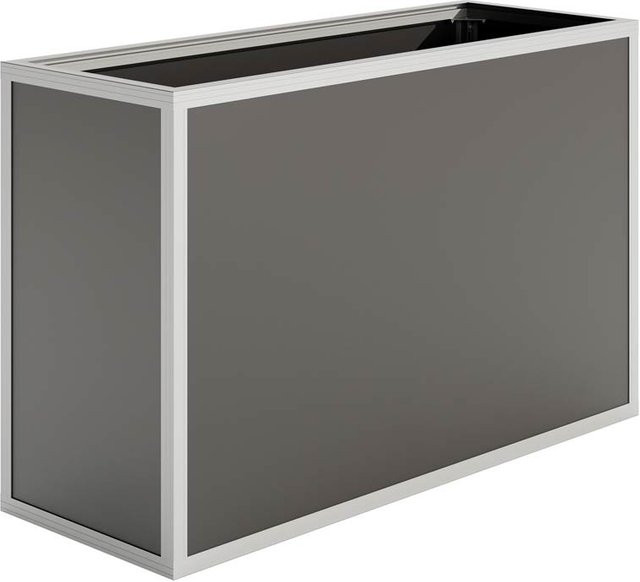 KGT Aluminium-Hochbeet 130 in Silber und Anthrazit, B/T/H: 45 x 121 x 77 cm - Bild 1