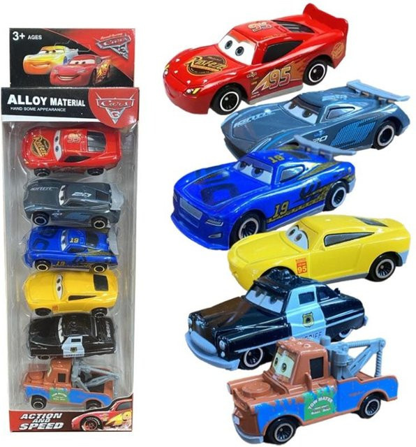 Pixar Disney Auto 3 Lightning McQueen Jackson Storm Mack Truck, Modell Spielzeug, 1:55, Metall, Set / Bundle - Bild 1