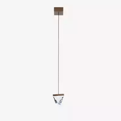 Fabbian Tripla LED Pendelleuchte in Silber mit transparentem Glas - Bild 1