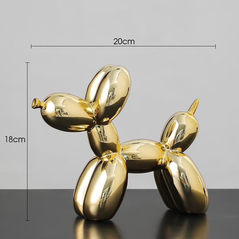 Kreative Ballon Hund Dekoration für Wohnzimmer und Schrank mit Luxus Beschichtung, Höhe: 20 cm, Breite: 18 cm, Tiefe: 20 cm - Bild 3