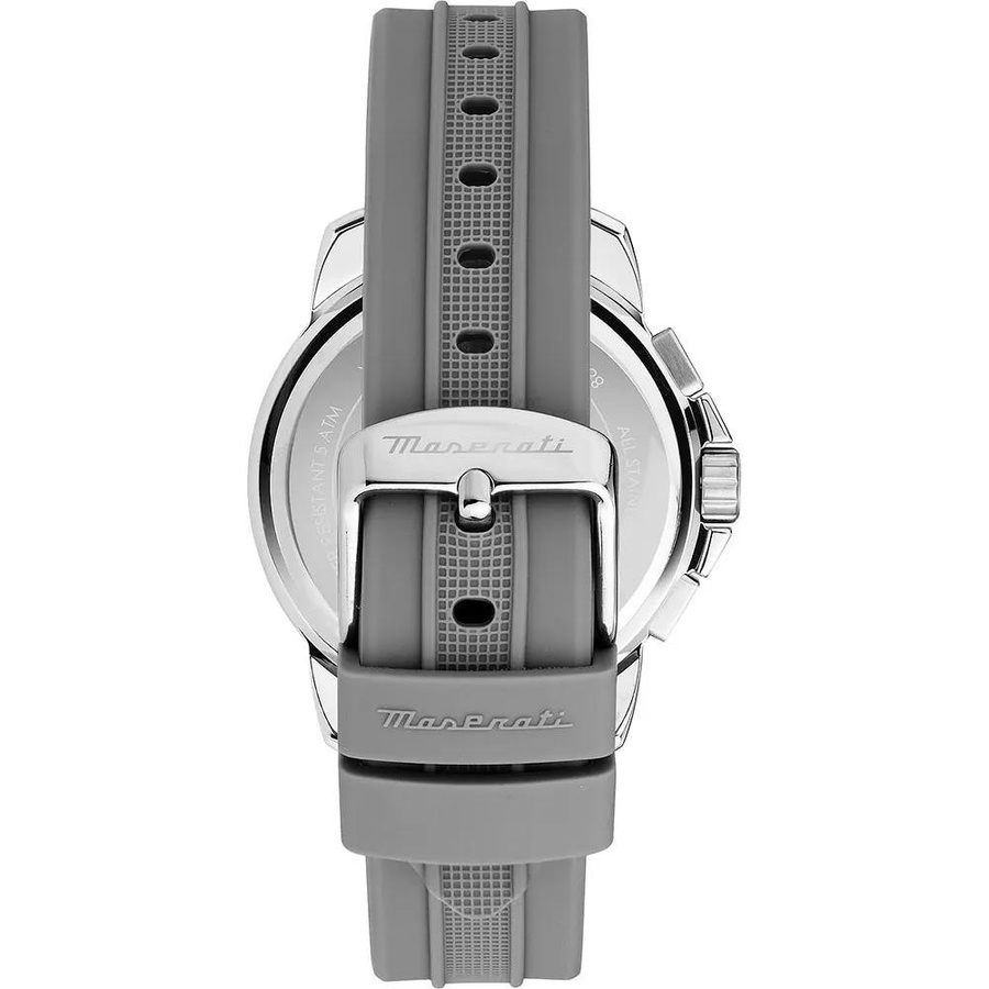 Maserati Chronograph, Quarz, Edelstahl, Silikon, Grau, 42 mm, Herren - Bild 2