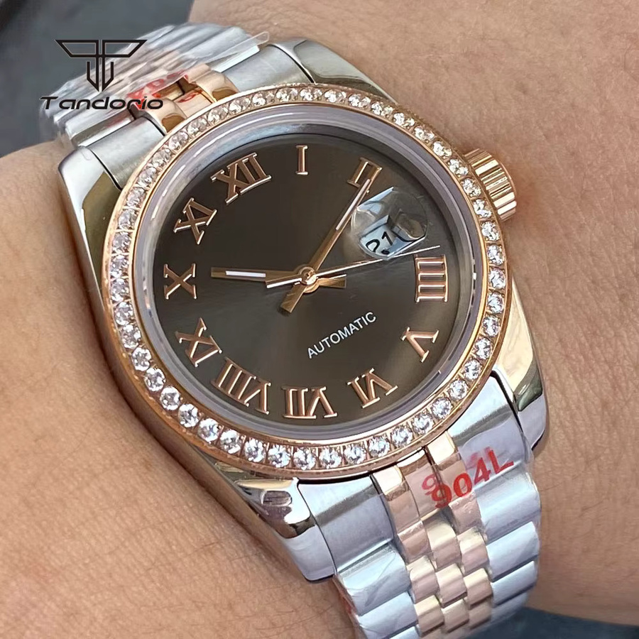 tandorio Armbanduhr Automatik, Edelstahl, Roségold, 31 mm, Damen - Bild 2