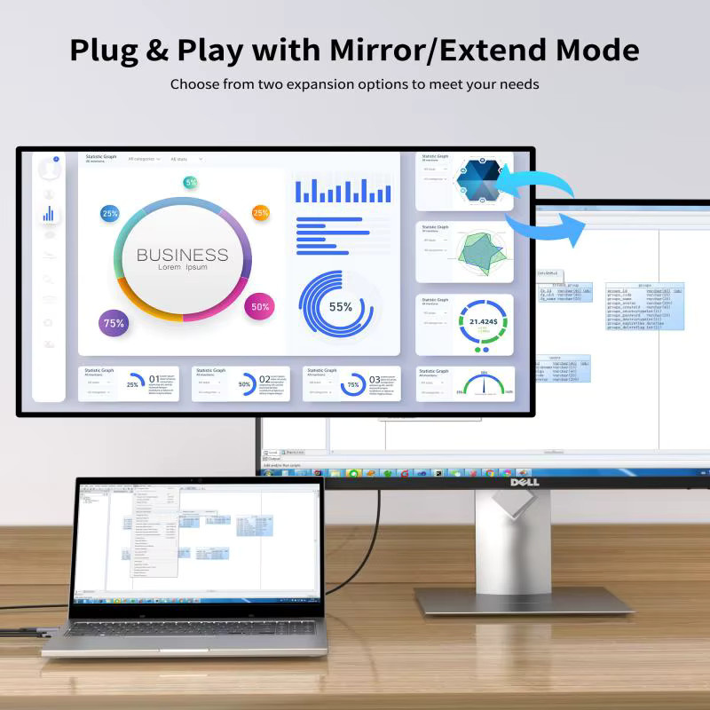 USB-C auf DisplayPort Adapter mit PD-Unterstützung für 4K60Hz, kompatibel mit Huawei AR Glass, Xreal und RayNeo AR-Brillen - Bild 6