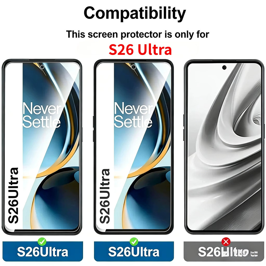 Original Premium HD 9H Schutzglas für Samsung Galaxy S26 Ultra S25 S24 S23 transparent kratzfest und fingerabdruckresistent - Bild 2