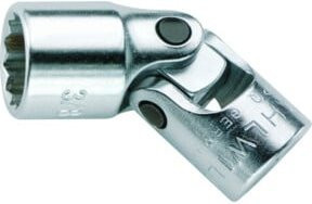 Stahlwille Gelenk-Steckschlüsseleinsatz 1/4 Zoll (6,3mm) SW.9/16" Länge 37,5mm in Silber - Bild 1