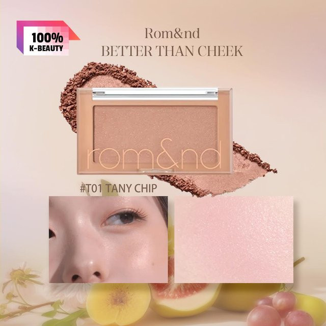 Rom&nd Better Than Cheek Puder, T01 Tany Chip, Schimmernd, 4g - Bild 1