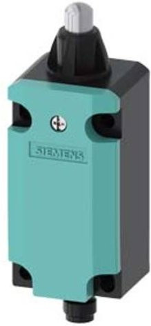Siemens Positionsschalter 3SE5114-0CC02-1AC4 mit Edelstahlstößel und IP67 Schutzart in Türkis - Bild 1