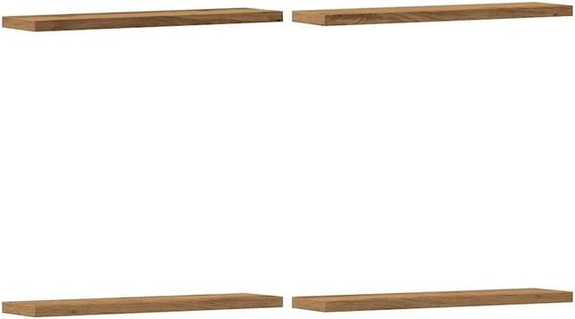 4er-Set vidaXL Wandregale aus Holzwerkstoff in Artisan-Eiche, B: 40 cm, T: 10 cm, H: 1,5 cm - Bild 1