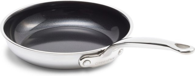 Green Pan Premiere Bratpfanne aus Edelstahl mit Keramikbeschichtung, Silber, Durchmesser: 24 cm - Bild 1