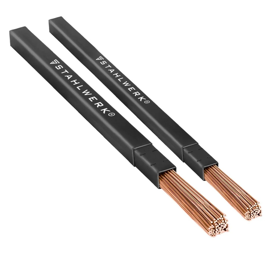 STAHLWERK Schweißdraht MIG MAG Aluminium ER4043 AlSi5, Farbe: Silber, Durchmesser: 10 mm, 3er Set à 0,45 kg - Bild 1