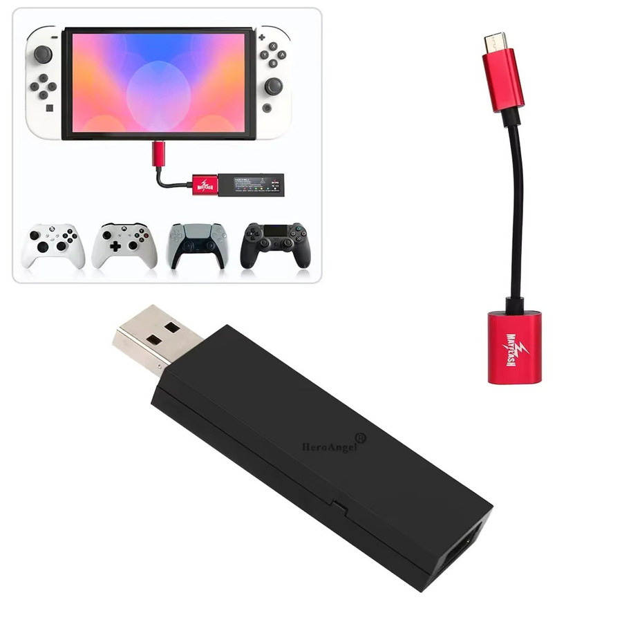 Mayflash Magic S Pro 2 USB Wireless Controller Adapter für Nintendo Switch und Xbox Series X/S, Schwarz - Bild 3
