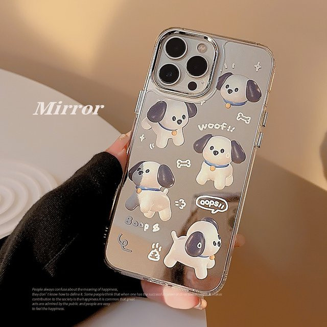 MUQGEW Schutzhülle mit koreanischem Cartoon-Design für iPhone 16 15 14 13 Pro Max staubdicht - Bild 1