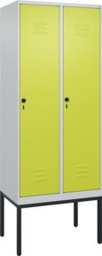C+P Spind Classic PLUS Garderobenschrank aus Stahl mit 2 Abteilen, H x B x T: 212 x 80 x 50 cm - Bild 1