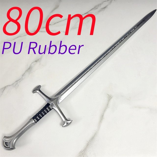 LeiNingYuan Narsil-Schwert, Cos Requisiten, 80 cm, Gummi, Grau - Bild 1