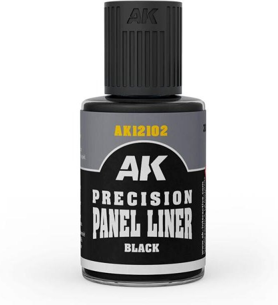 AK Interactive Precision Panel Liner, Schwarz, 30ml - Bild 1
