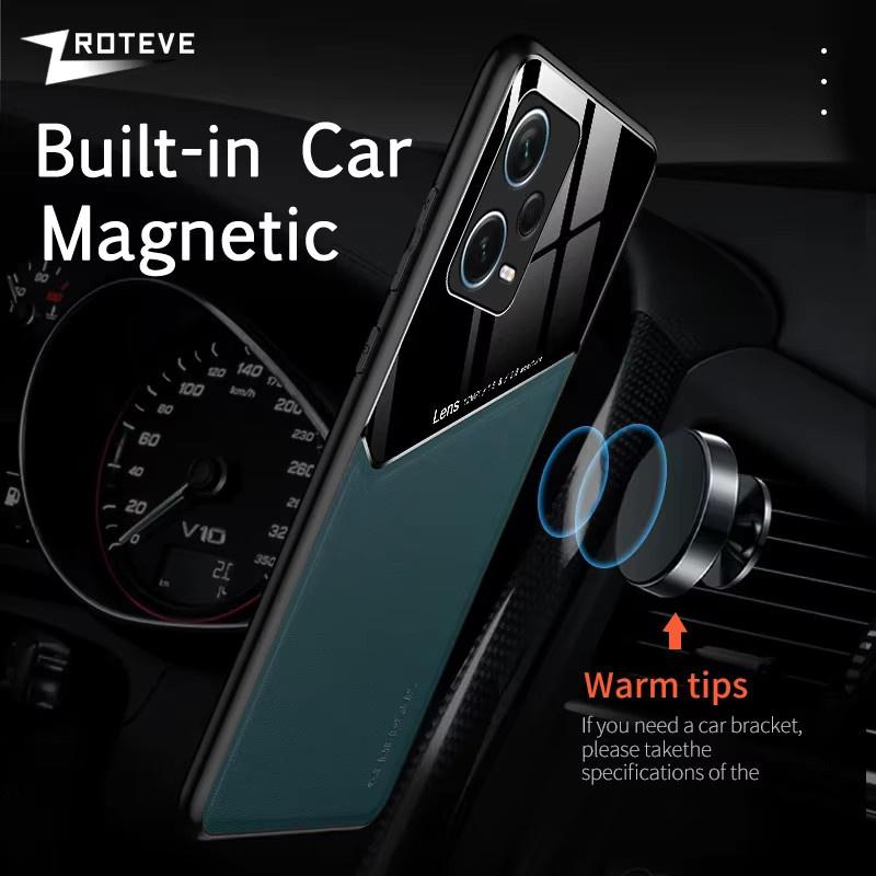 Zroteve Magnetische PU Leder Handyhülle für Xiaomi Redmi Note 12 5G 12S Pro Plus 13 Pro Plus in Schwarz - Bild 2
