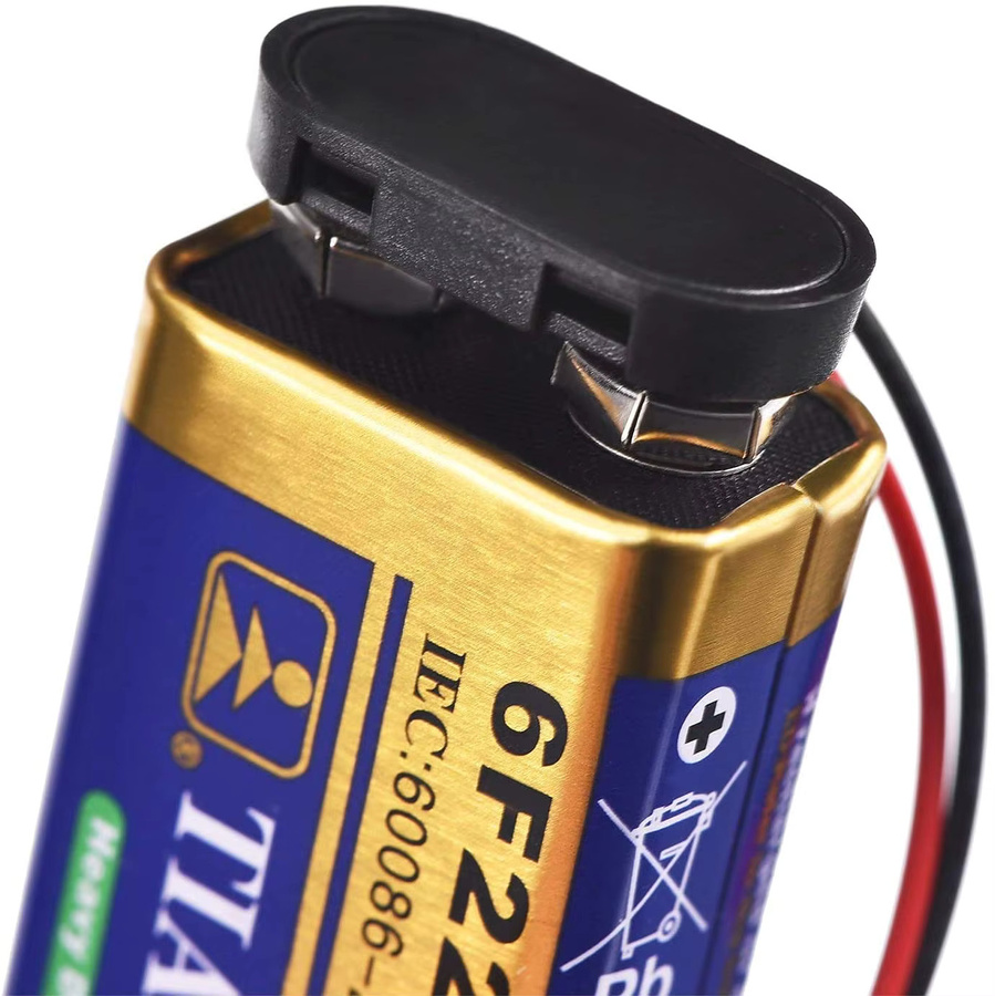 ELECAPITAL 10 Stück T-förmige Schnalle 9V Batterieanschluss in Schwarz - Bild 4