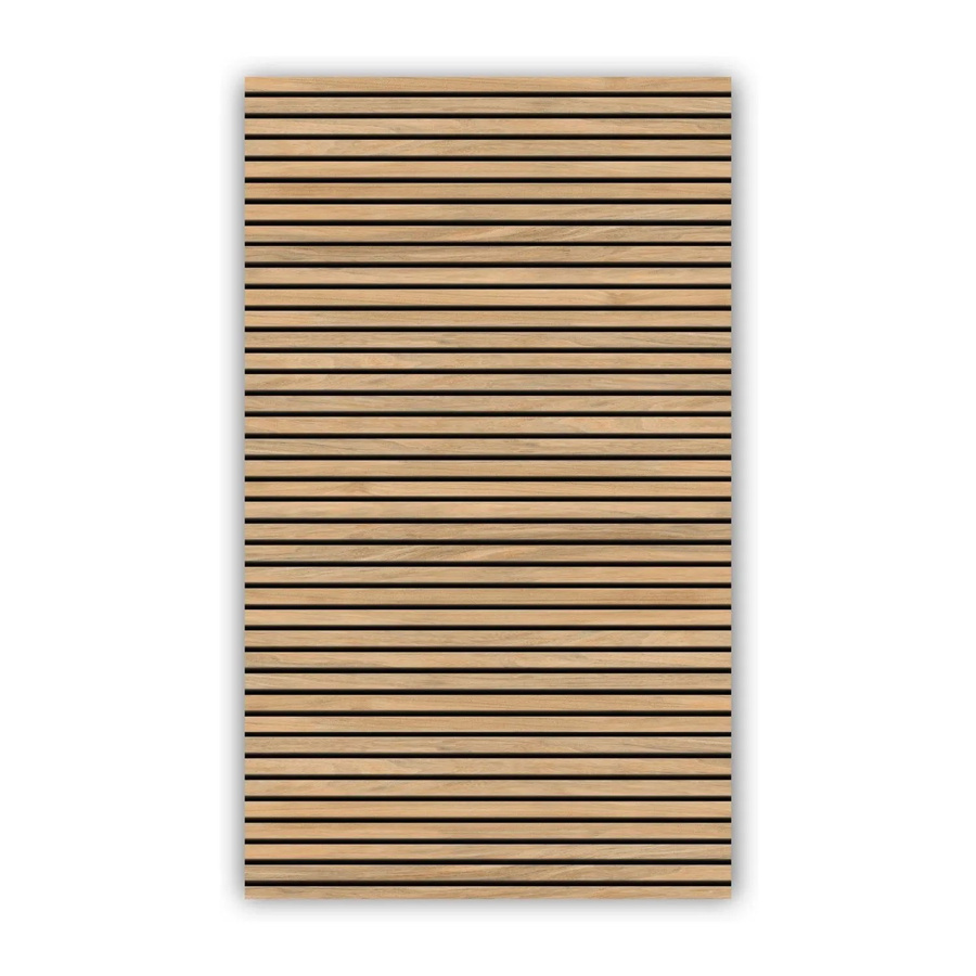 Walllux Duschrückwand Eiche Streifen in Holzoptik aus Alu-Verbund, Farbe Braun, B/H: 150 x 255 cm, Stärke: 3 mm - Bild 2