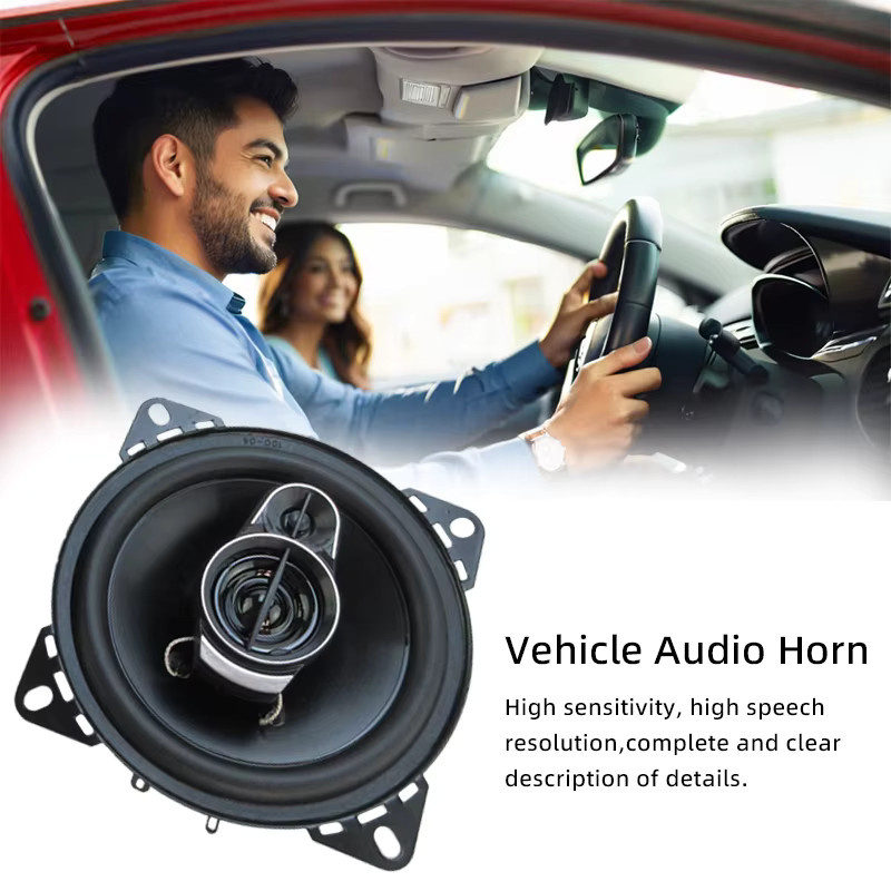 Q-PERTORS Premium 4-Zoll-HiFi-Autolautsprecher Set, 2 Stück mit 560 W Gesamtleistung, HD-Audio und 4.0-Surround-Sound in Schwarz - Bild 2