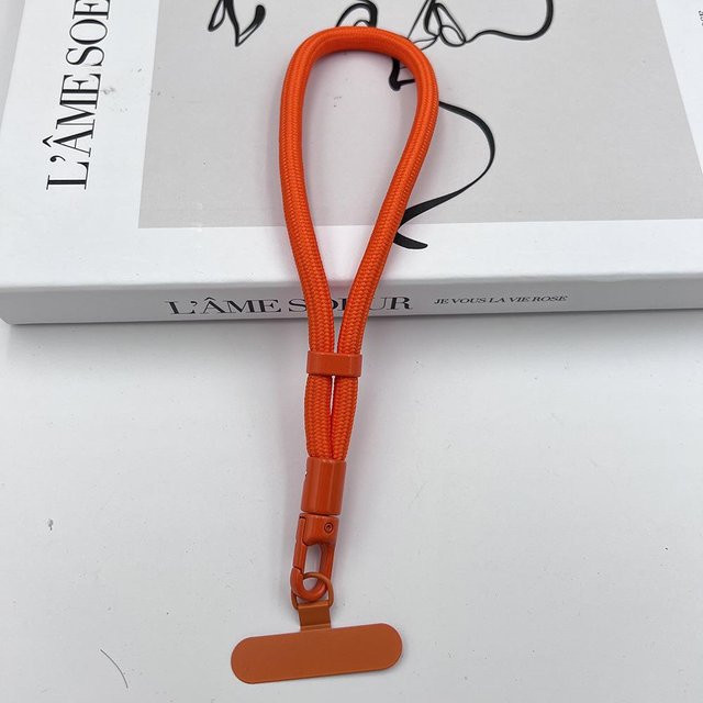 SZwatch Verstellbares Handy-Lanyard Handgelenkband mit 360-Grad-Drehung und Metall-Dichtungsring in Orange - Bild 1