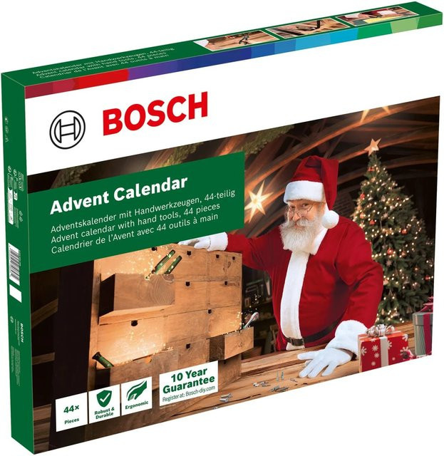 Bosch DIY Adventskalender mit 44 Teilen in Multicolour bestehend aus Schraubendrehern, Zangen, Bits und Steckschlüsseln - Bild 1