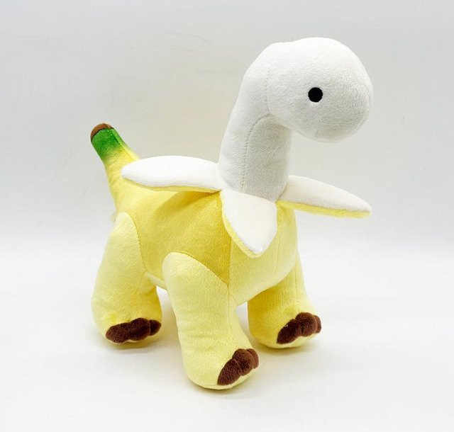 Geschälte Banane Brontosaurus Plüschtier, 28cm, ab 0 Jahren - Bild 1