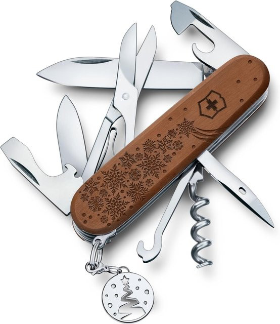 Victorinox Climberwood Winter Magic Limited Edition 2025 Schweizer Taschenmesser Silber mit 12 Funktionen - Bild 1