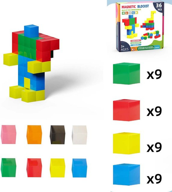 Yiran toy Regenbogen-Stapelsteine Logik-Coaching-Spiel für 3-6 Jahre - Bild 1