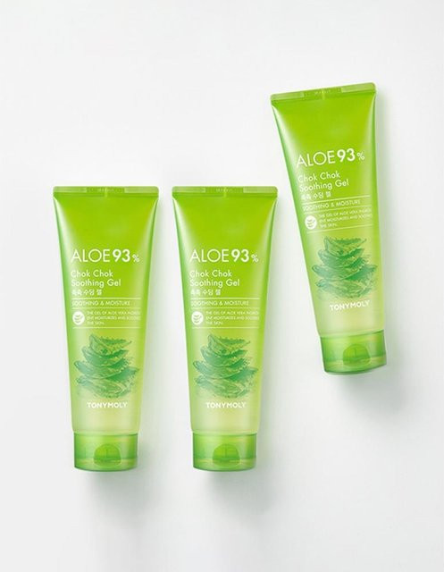 Tony Moly Aloe 93 Gel, 250 ml, mit Aloe Vera, für trockene Haut - Bild 1