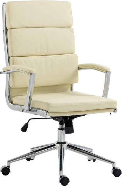 CLP Bürostuhl Cleveland Ergonomischer Schreibtischstuhl aus Kunstleder mit Armlehnen und Wippfunktion - Bild 1
