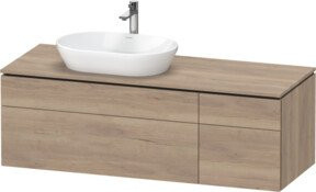 Duravit L-Cube Waschtischunterschrank in Braun Matt B: 142 cm, T: 55 cm, H: 48,2 cm - Bild 1