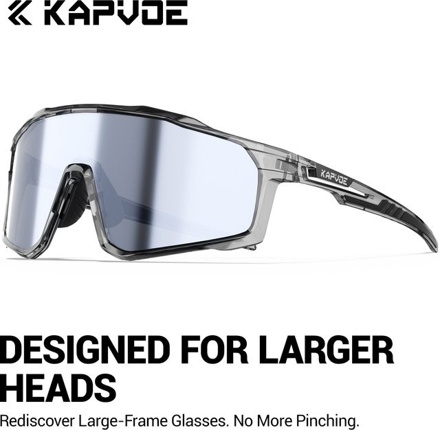 KAPVOE Sportsonnenbrille, Herren, Vollrand, Kunststoff, Photochrome - Bild 1