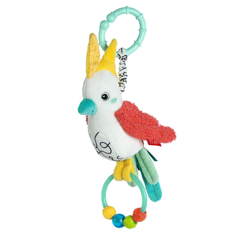 Fehn Zwitscher-Vogel, Spieltier zum Aufhängen, Plüsch / Textil, ab 0 Jahre - Bild 1