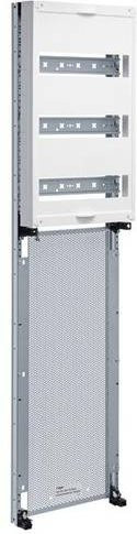 Hager Mediafeld UM71M3 universell für Aufputz-Feldverdrahtung, 7-reihig mit 3x12 Modulen und 4x Media, B: 1050 cm, H: 250 cm - Bild 1