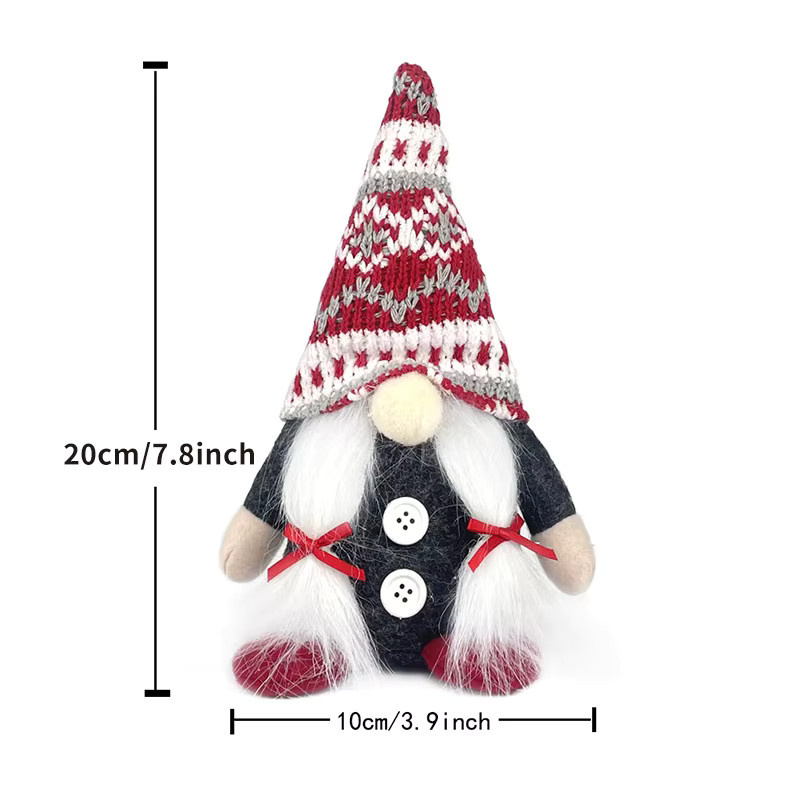DUTRIEUX Weihnachtsdeko Nordic Stil Gesichtsloser Gnome als Tischdekoration für dein Fenster Display - Bild 2