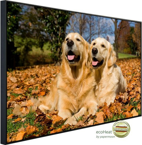 papermoon EcoHeat Infrarotheizung Golden Retriever mit Matt-Effekt in Bunt, App-Steuerung und Überhitzungsschutz - Bild 1