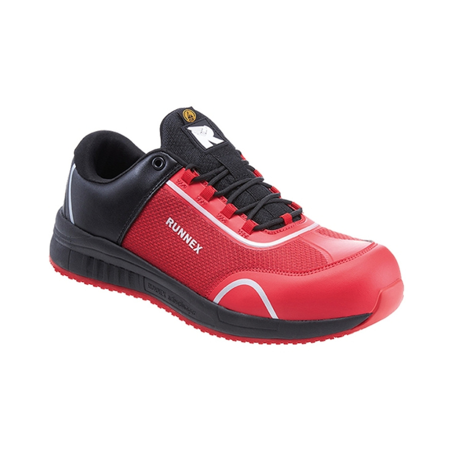RUNNEX Sicherheitsschuhe SportStar S1PS in Schwarz-Rot aus Textil nach EN ISO 20345 - Bild 2